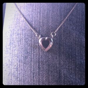 Sterling silver heart necklace